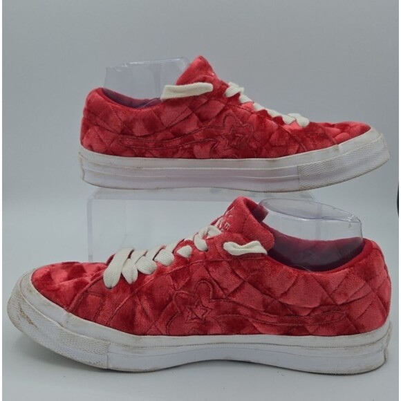 Converse One Star x Golf Le Fleur Quilted Velvet Cherry 2019 Men’s Size 8 main image 7
